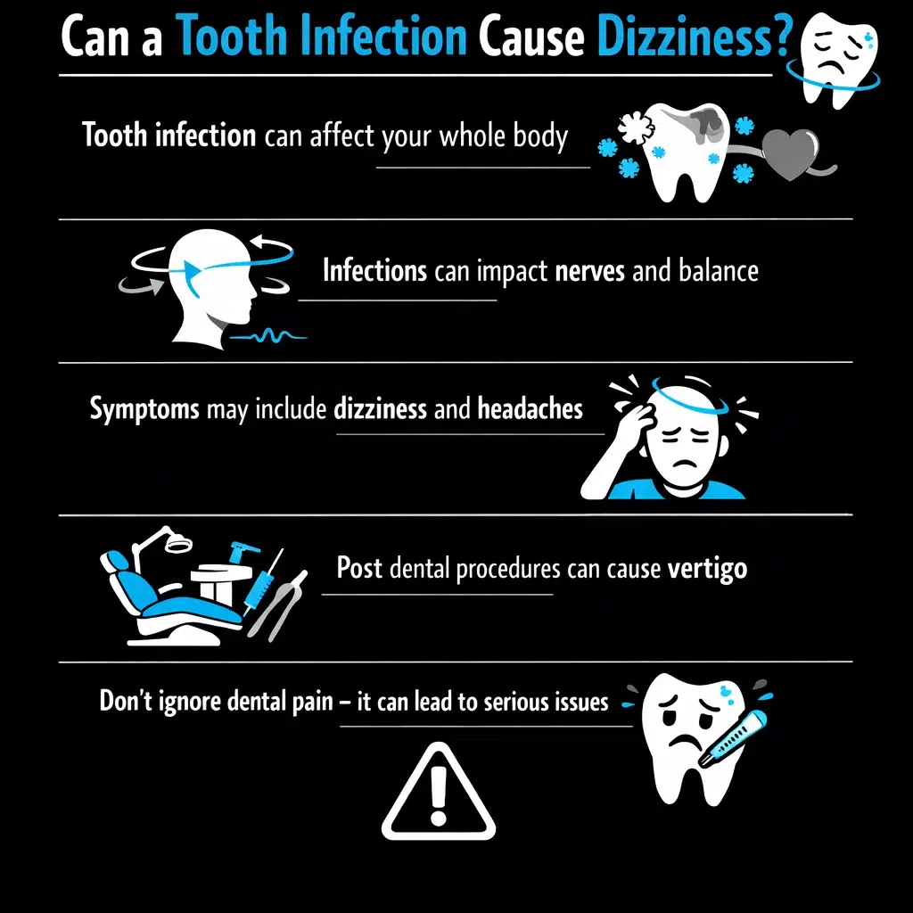 can tooth infection cause dizziness