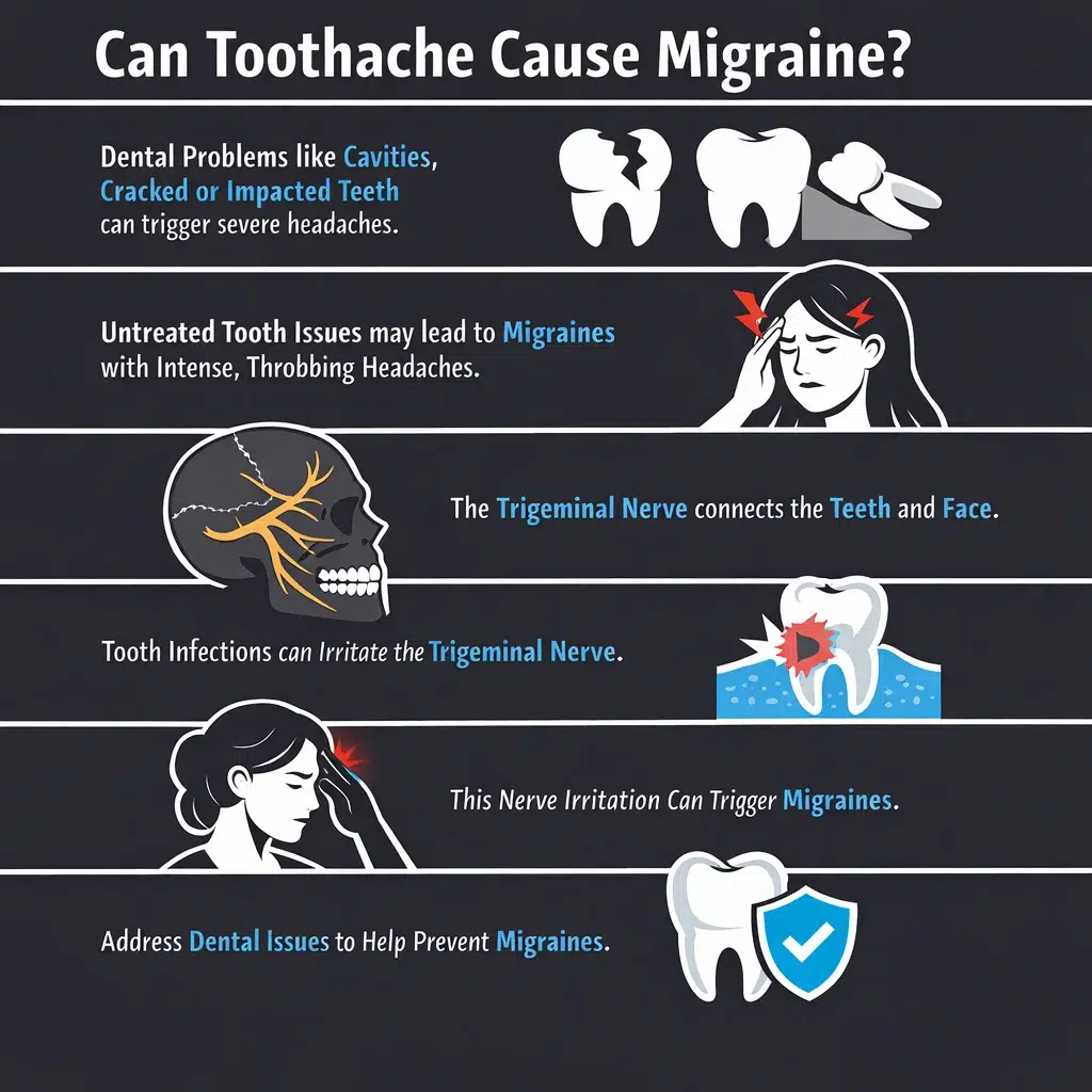 can toothache cause migraine