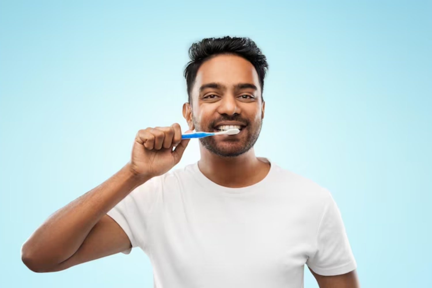 brush your teeth after using whitening strips