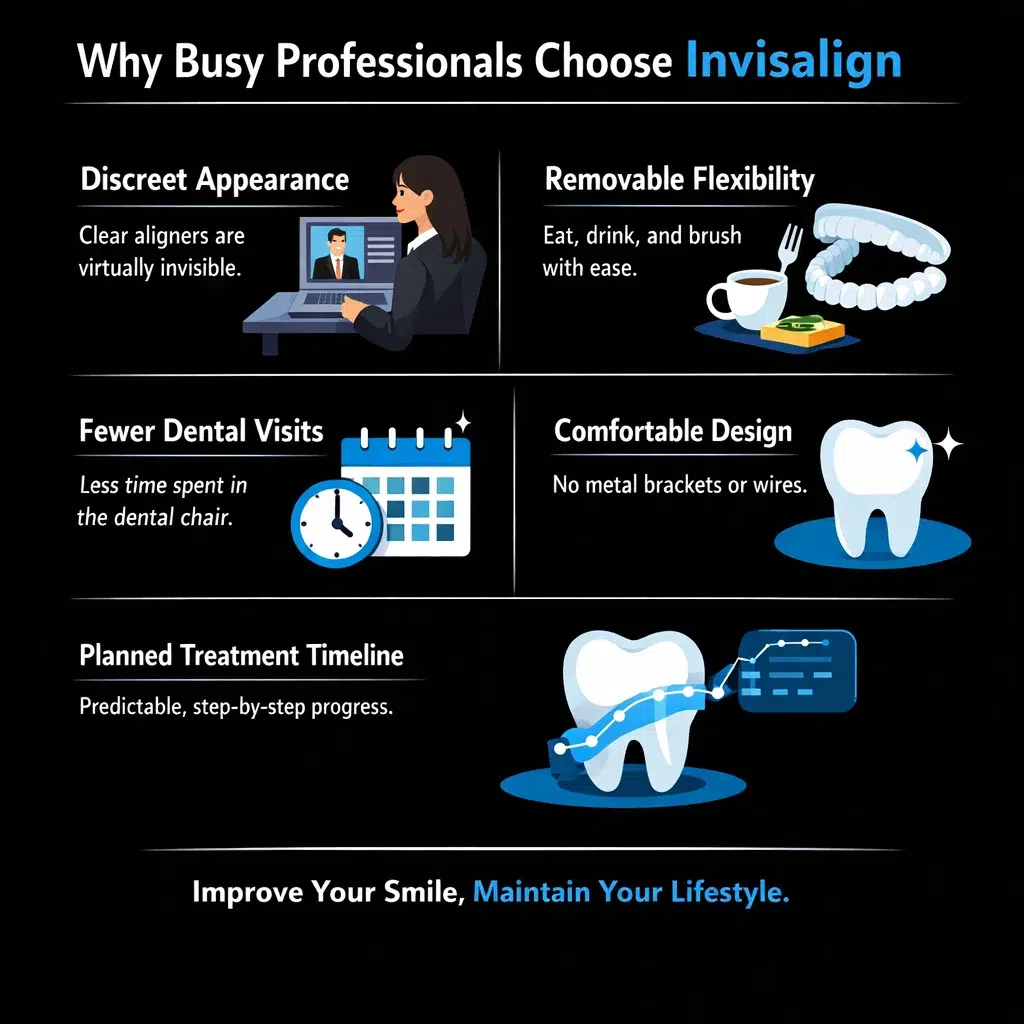 Why Invisalign Fits the Lifestyle of Busy Professionals