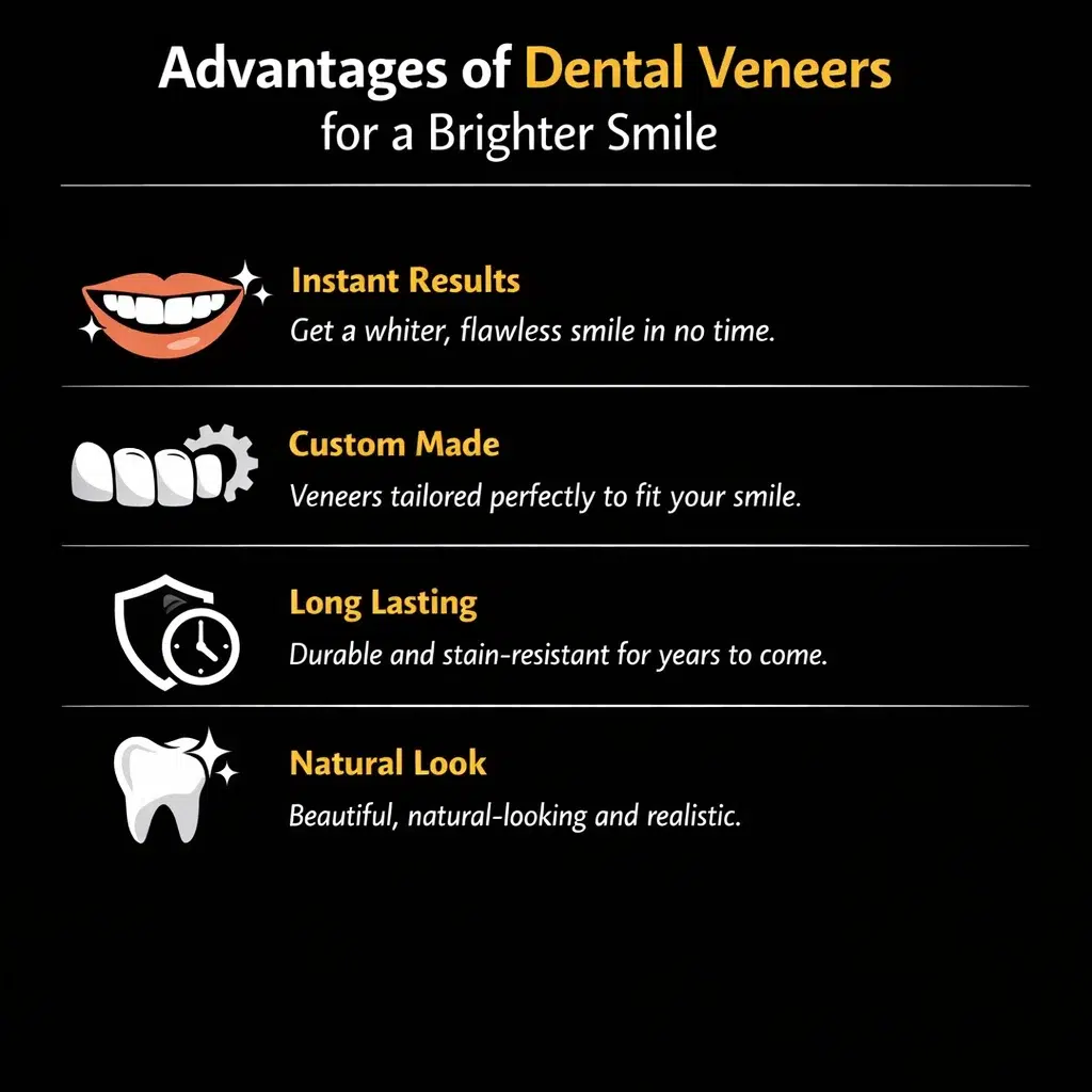 advantages of dental veneers for brighter smile