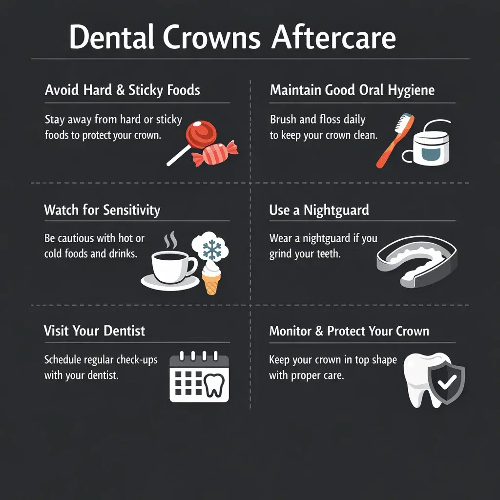dental crowns aftercare
