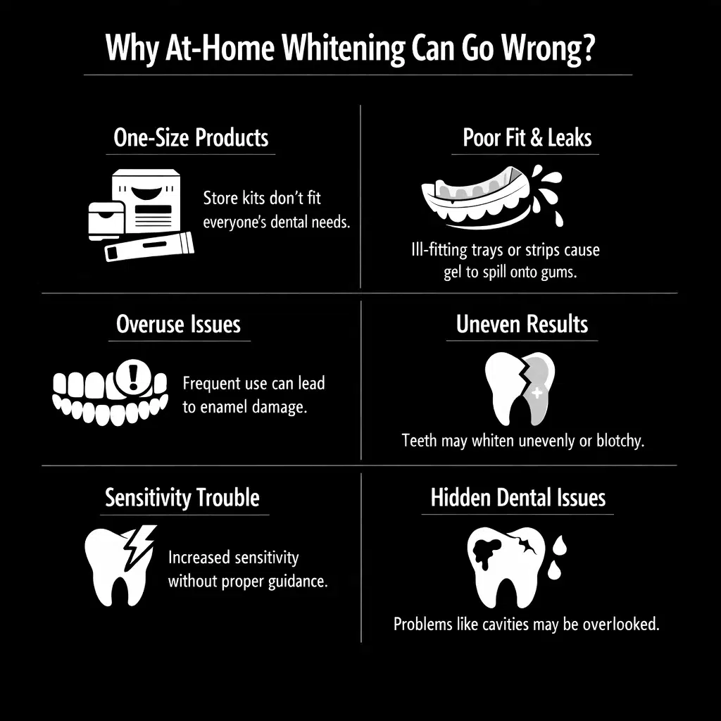 why at home whitening can go wrong